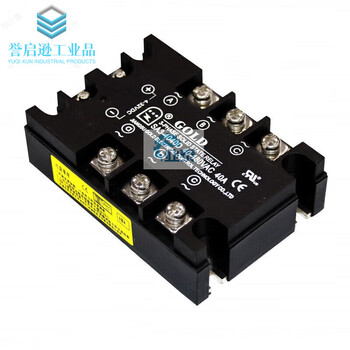 Gold three-phase solid state relay model sa34040d current 40a 380v dc control ac sa3-4040d