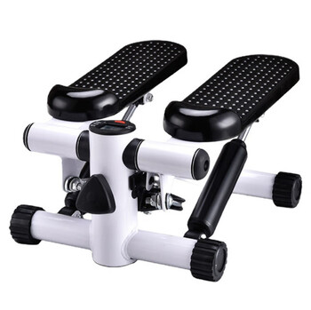 Household mini stepper fitness equipment waist slimming machine elliptical jogging machine white model