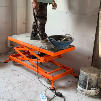 Kezitu electric hydraulic lifting horse stool machine mobile lifting platform bricklayer big brick wall lifting stirrup folding platform watermelon red consultation and booking