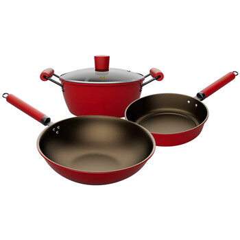 Inmax kitchenware lucky years titanium crystal three-piece set yst2315t3