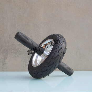 Lisong abdominal wheel double bearing vacuum rubber inflatable soft wheel surface home core silent training black tubeless tire/diameter 20cm