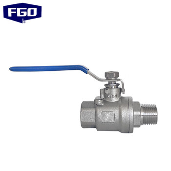 Fgo two-piece inner and outer wire ball valve stainless steel 304 q11f-16p dn8 2 points 1/4
