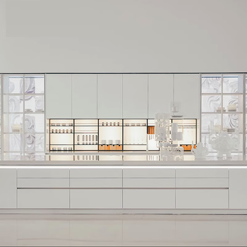 Oluoxun customized boloni open kitchen como integrated cabinet custom modern simple quartz stone countertop kitchen cabinet