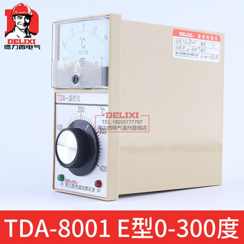 (delixi) delixi temperature controller thermostat ted-2001 tda-8001 temperature adjustment pointer type temperature 0-400 degrees tda-8001e type 0-300 degrees