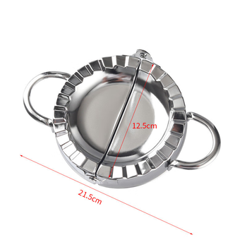 Rsrddy dumpling wrapper pressing machine mold dumpling making artifact fully automatic household new manual dumpling making special 304 steel 12 points 5cm suitable for leek boxes
