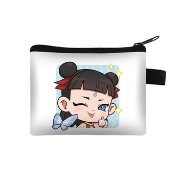 Ao bing coin purse new nezha: the devil boy naohai ao bing student school bag small square card bag storage wallet zipper q cartoon-pattern 04