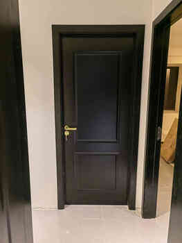 Wen yijia french black indoor wooden door room bedroom paint solid wood composite whole house cabinets, etc. solid wood composite paint a