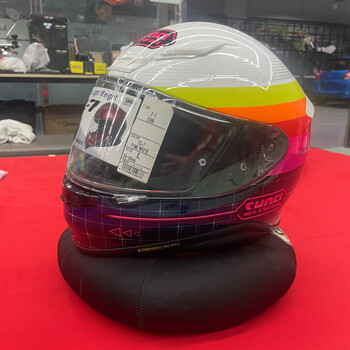 Shoei japan imported z8 motorcycle helmet winter warm full-face helmet z7 rainbow out of print l