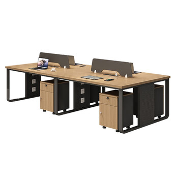 Shaoche office space for four people 240*120*75cm+4 cabinet sets