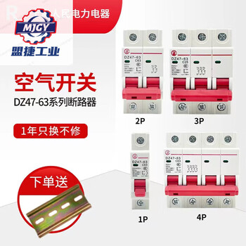 Shanghai people's air switch circuit breaker c45dz472p3p4p short circuit overload protector 1p 125a