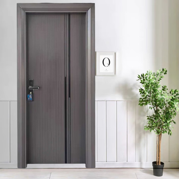 Wen yijia foshan factory direct sales indoor room door anti-theft door flat opening household door indoor bedroom door zinc alloy paint door 56 models 88*205*10 inner opening left lock