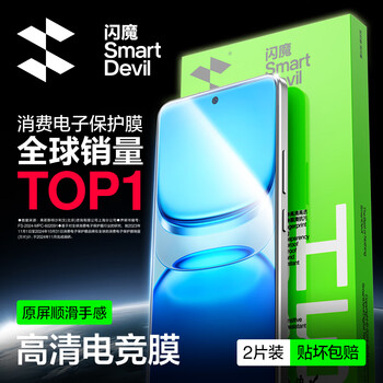 Flash magic suitable for redmi turbo4pro tempered film xiaomi turbo3 mobile phone film hd upgrade explosion-proof all-glass anti-fingerprint blue light mobile phone protective film 2 pieces standard version | high-definition anti-fingerprint turbo 4