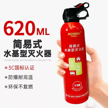 New car-mounted fire extinguisher portable small car water-based genuine private car annual inspection three-piece set 1 bottle 13b water-based fire extinguisher fire protection recommendation 3