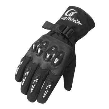 Ridingtribe motorcycle riding gloves winter plus velvet thickening warm waterproof electric vehicle anti-fall motorcycle
