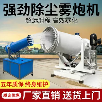 Renjuyi customized mobile construction site dust removal fog cannon, small electric diesel gasoline vehicle-mounted dust-proof high-pressure fog cannon