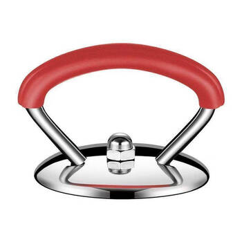 Fantasy universal pot lid handle stainless steel silicone anti-scalding and high temperature resistant pot lid handle glass head handle accessories thickened material/anti-scalding upgraded red 1 piece
