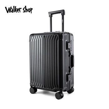 Walker shop multifunctional trolley case 2026 new business travel large capacity suitcase password box carry-on case black 26 inches