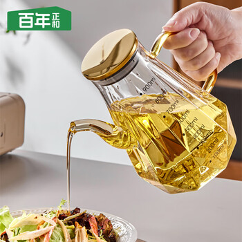 Centennial zhenghe oil pot kitchen leak-proof spout does not hang oil high borosilicate glass oil bottle vinegar sesame oil soy sauce seasoning pot
