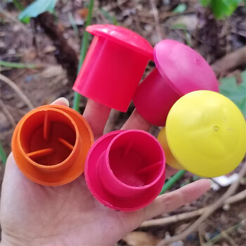 Sailoto steel wire head protective cap protective sleeve steel mushroom cap head protective sleeve thread anti-rust anti-collision plug 1040 orange 1025 steel bar with 500 mushroom caps