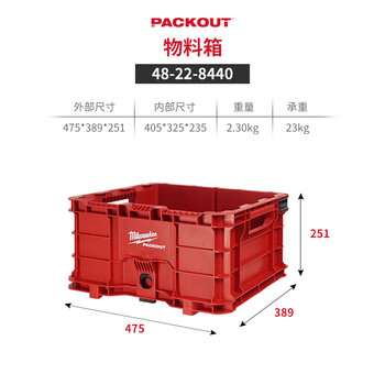 Miwaki packout imported tool box industrial-grade multi-functional hardware household storage box 48-22-8440