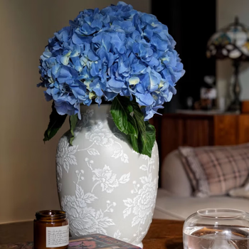 Rinoart ralph laur*n antique collection <oriental flower> high-end hand-painted vase