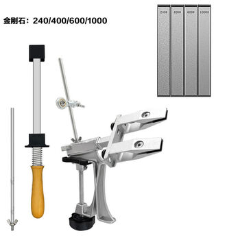 009 upgraded version of household outdoor knives, quick and sharp, multifunctional fixed-angle sharpener whetstone, pink