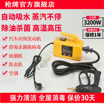 Gun brand high temperature and high pressure steam cleaner household appliance disinfection air conditioning kitchen range hood water heater degreasing multifunctional commercial home appliance cleaning machine 2600w household controllable spray gun model