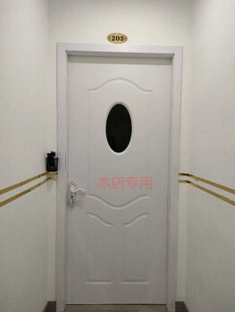 Wen yijia glass wooden door billiards chess and card room beauty foot bath shop door cover comes with glass observation window spot training live broadcast ordinary leather complete set including hardware