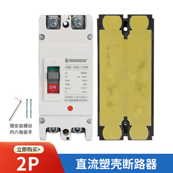 Shanghai people's dc air switch molded case circuit breaker 2p125a200a250adc500v 2p 100a