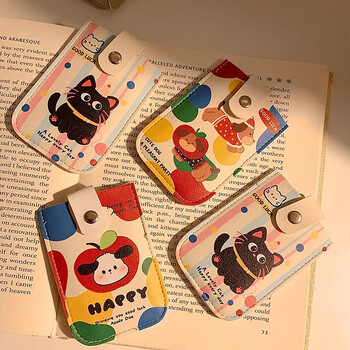 Fan yejia pull-out multi-card slot id card holder card bag anti-degaussing cute id card bank card card holder protective sleeve storage