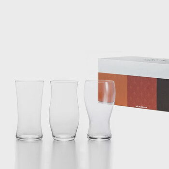 Yusenyi craft beer glass, juice glass, water cup, three-piece set, large size
