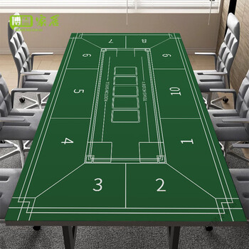 Lotto texas hold'em tablecloth high-end rectangular thickened texas hold'em tablecloth classic tablecloth wear-resistant silent poker tangent hold'em green-rectangular 80*160cm
