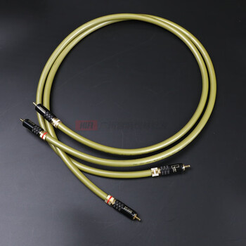 Lzjv clearance vdh vandenhao silver-plated fever audio signal cable rca double lotus red and white cd amplifier light yellow 3 meters