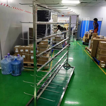 Fhjqb factory direct sales stainless steel smt hanging material truck material turning material rack pcb turnover storage vehicle disassembly model 140+ chassis 2000*500*1600mm