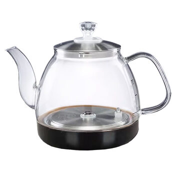 Tea words porcelain lovely cherish world bottom top water electric kettle single pot boil water host accessories 37*20cm tea world single glass bottom top kettle black 0ml