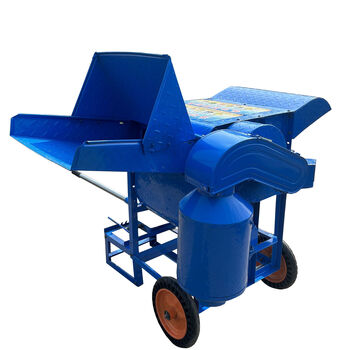 Huili's new double-roller multi-function household thresher rice wheat rape sorghum soybean soybean drum agricultural manufacturer non-vibration screen double drum thresher (without power)