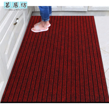Mingjufang kitchen floor mats are waterproof and oil-proof, large area can be cut, household entrance door carpet mats are non-slip, absorbent and easy to clean, burgundy 40cm*60cm, bedroom door, bathroom