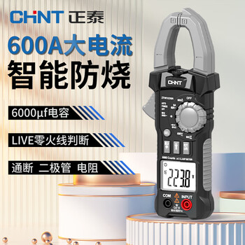 Chint (chnt) multimeter high-precision intelligent anti-burn digital clamp meter multi-function professional electrician repair and installation multimeter