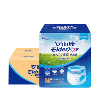 Anerkang anerkang adult leak-proof pull-up pants underpants type diapers for the elderly and elderly diapers m/l/xl optional full box m10 pieces * 6 packs