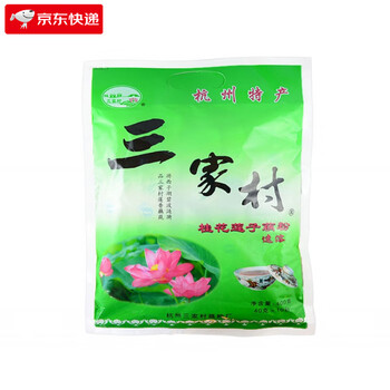 Sanjiacun hangzhou specialty sanjiacun lotus root starch soup nutritious osmanthus and lotus seeds genuine west lake lotus root starch breakfast sachet 400g osmanthus and lotus seed flavor 400g (10 sachets) contains sugar