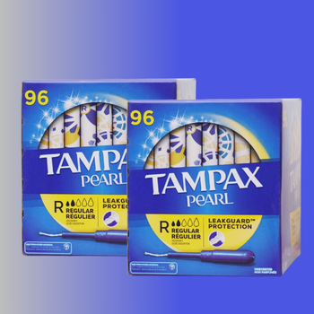 Tambis canada imported tambis (tampax) catheter-type non-sensory built-in tampon swab for sports and swimming long catheter regular normal flow 96 pieces 2 boxes