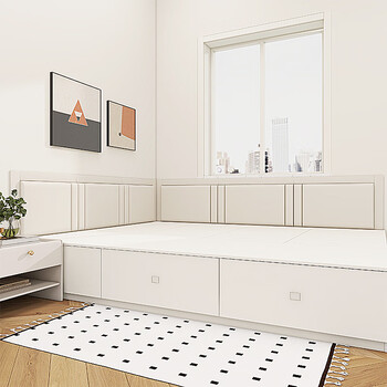 Jingmu huanian cat scratch leather tatami soft bag anti-collision wall stickers kang apron anti-collision soft bag background backrest headboard soft bag wall stickers size customization contact customer service