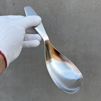 Rsrddy thick-skinned orange 304 stainless steel tableware serving spoons serving soup spoons household soup serving spoons public use medium soup spoons 56 yuan each