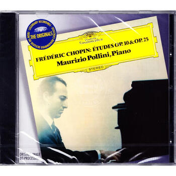 Spot audio and video in stock, chopin's 24 etudes, pollini