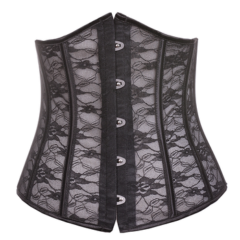 Banfishi summer hollow versatile waistband hot girl fashion lace belly control thin corset internet celebrity belly controller belly fishbone corset white xs