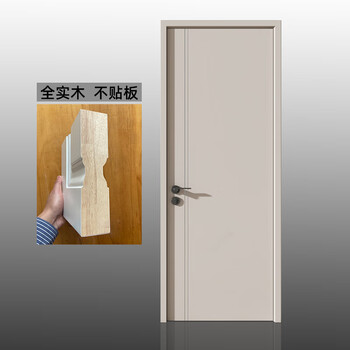 Modern minimalist style french solid wood door bedroom door solid wood painted concierge door interior door set door painted wooden door pure solid wood white odor-free paint