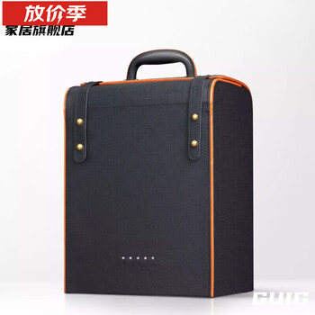 Rua light luxury high-end wine box red wine packaging leather box 6 bottles portable wine box gift box customized black