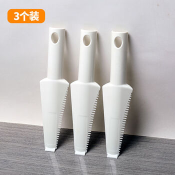 Mop accessories cleaning brush small scraper flat mop household decontamination blade pet hair brush comb companion white 3-pack small cleaning scraper