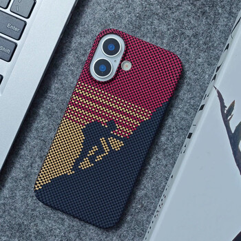 Pomelo lion apple 16 mobile phone case carbon fiber pattern iphone 16 pro max all-inclusive 15 pro high-end kevlar pattern ultra-thin heat dissipation 16 pro simple 15 pro max ultra-thin climber ultra-thin feel apple 16