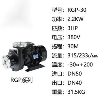 Aulank aulank pump industry cold water mold temperature machine high temperature oil and water pump rgp-rgz-10s-20s-30-40-50 rgp-30-120 degrees-cast iron material